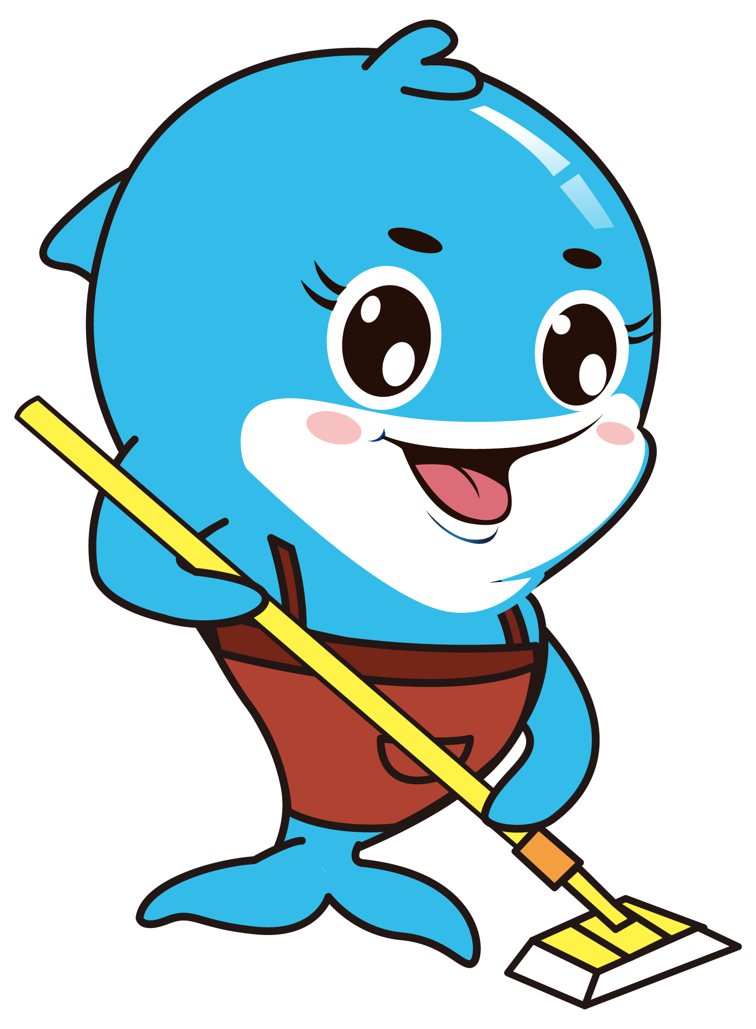 三海豚家政保洁海豚形象