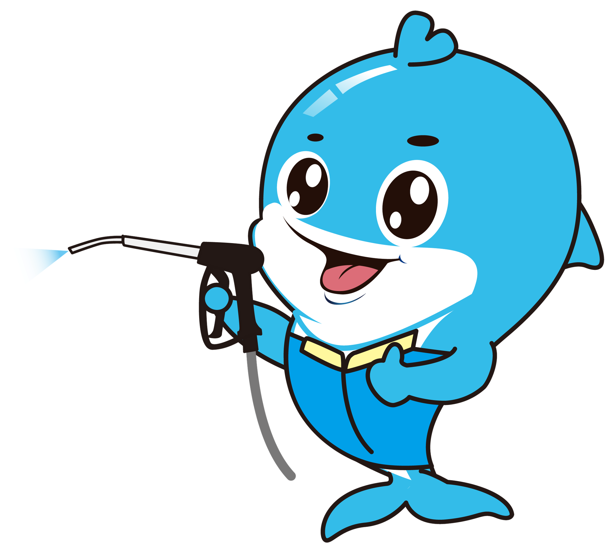 家电清洗海豚形象